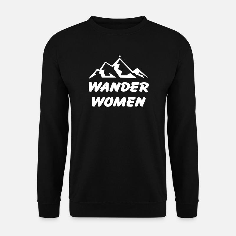 Wander Women Berge Wandern - Unisex Pullover - Schwarz