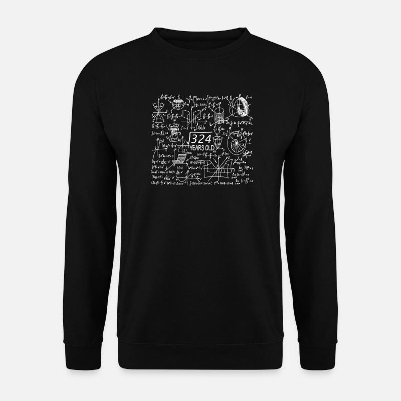 18. Geburtstag Mathe Mathestudent Mathefan - Unisex Pullover - Schwarz