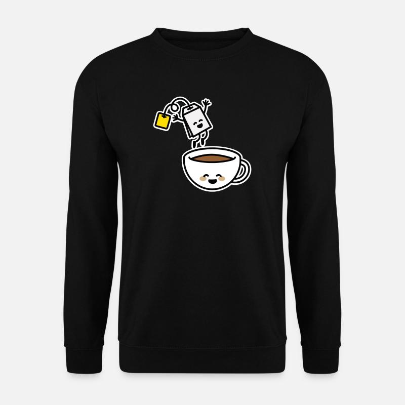 Teebeutel Tee Teetasse Teetrinker Teeliebhaber - Unisex Pullover - Schwarz