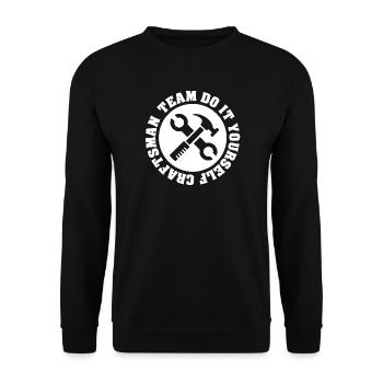 Team Crafts DIY Friends Friends Company Craftsman - Sweat-shirt Unisexe - noir - Devant - Alina (178cm) & Michal (187cm)