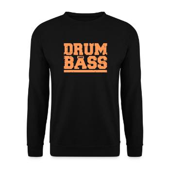drum and bass drums and bass - Unisex Sweatshirt - black - Front - Alina (178cm) & Michal (187cm)