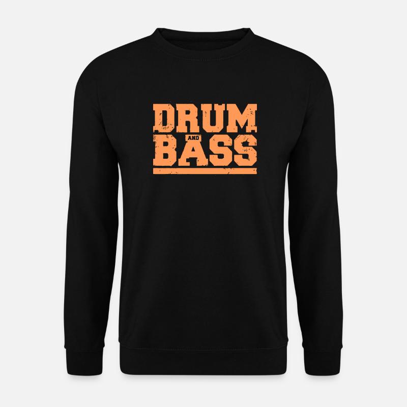 drum and bass batterie und bass - Unisex Pullover - Schwarz