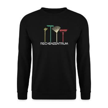 Data center funny for gardeners and computer scientists - Unisex Sweatshirt - black - Front - Alina (178cm) & Michal (187cm)