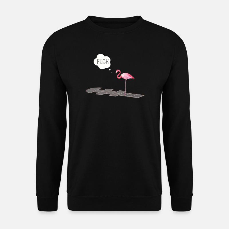 Flamingo with a problem - Unisex Sweatshirt - black