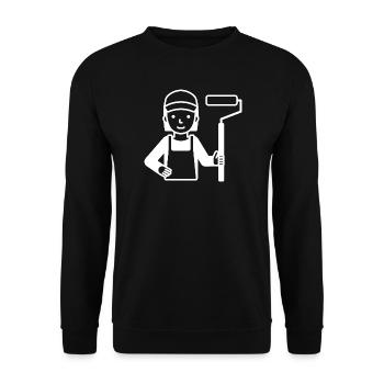 Painter Painter Painter - Unisex Sweatshirt - black - Front - Alina (178cm) & Michal (187cm)
