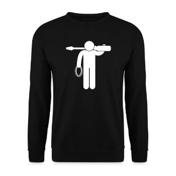 Électroniciens électriciens électrotechniciens - Sweat-shirt Unisexe - noir - Devant - Alina (178cm) & Michal (187cm)