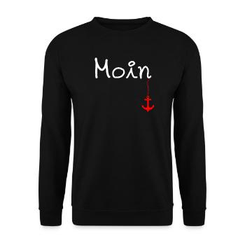 Anker Moin Koch- und Grillschürze Nordseefan - Unisex Pullover - Schwarz - Vorne - Alina (178cm) & Michal (187cm)