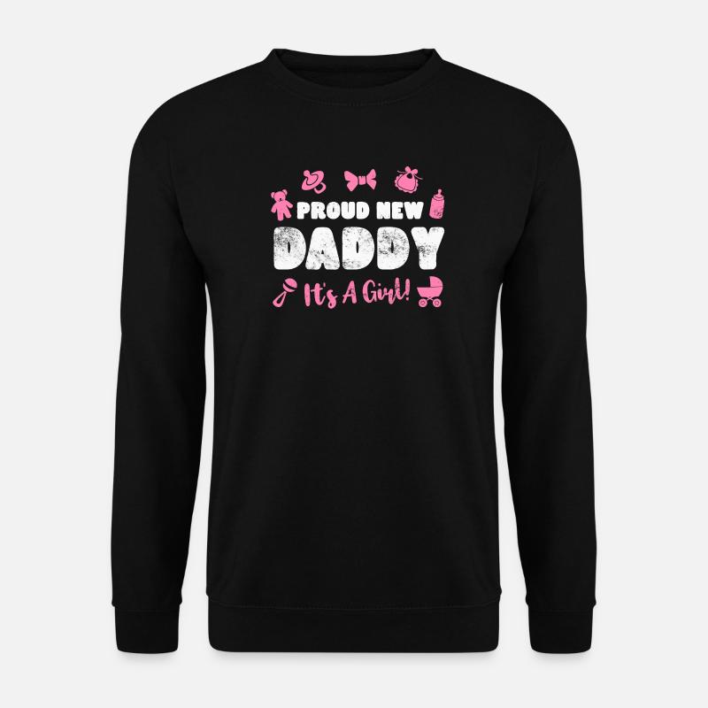 Père Paternité bébé naissance - Sweat-shirt Unisexe - noir