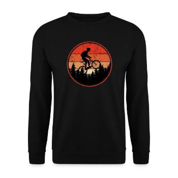 Sunset Trail Mountainbike - Unisex Pullover - Schwarz - Vorne - Alina (178cm) & Michal (187cm)