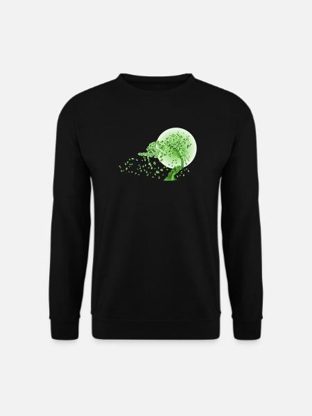 Japan Japanisch Mode Bonsai Mond Fantasie - Unisex Pullover - Schwarz