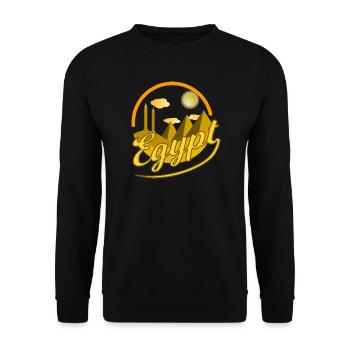 Egypt Egypte Obélisque pyramides idée cadeau du Caire - Sweat-shirt Unisexe - noir - Devant - Alina (178cm) & Michal (187cm)