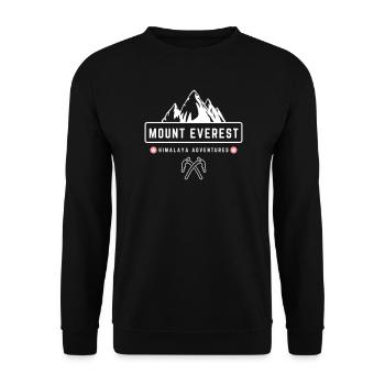 Mount Everest Himalayan Advetures - Unisex Pullover - Schwarz - Vorne - Alina (178cm) & Michal (187cm)