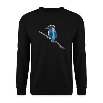 Eisvogel - Unisex Pullover - Schwarz - Vorne - Alina (178cm) & Michal (187cm)