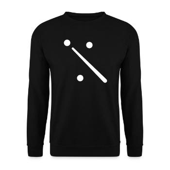 Billard Billardspiel - Unisex Pullover - Schwarz - Vorne - Alina (178cm) & Michal (187cm)