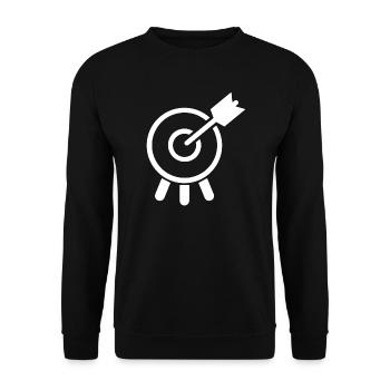 archery - Unisex Sweatshirt - black - Front - Alina (178cm) & Michal (187cm)