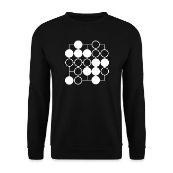 Go board game - Unisex Sweatshirt - black - Front - Alina (178cm) & Michal (187cm)