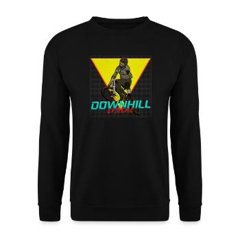 Motif extrême en descente - Sweat-shirt Unisexe - noir - Devant - Alina (178cm) & Michal (187cm)