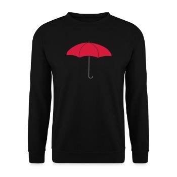 Logo Red Umbrella - Unisex Sweatshirt - black - Front - Alina (178cm) & Michal (187cm)