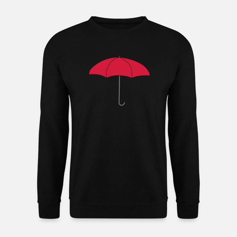 Logo Roter Regenschirm - Unisex Pullover - Schwarz