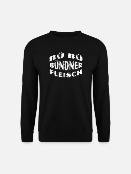 Bündnerfleisch - Kultspruch Schweiz - Unisex Pullover - Schwarz