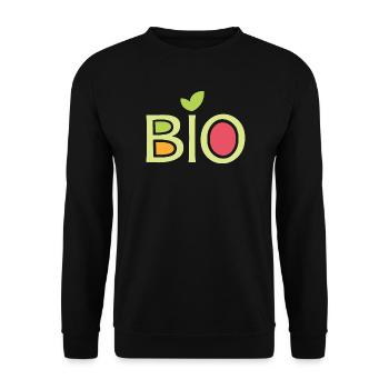 Bio Team Company Club Friends Fruits Food Vegan - Sweat-shirt Unisexe - noir - Devant - Alina (178cm) & Michal (187cm)