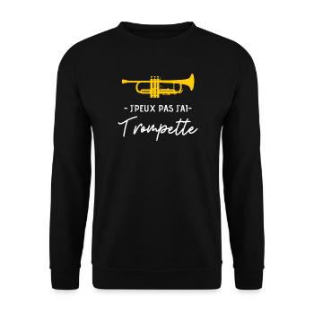 Trompette - Sweat-shirt Unisexe - noir - Devant - Alina (178cm) & Michal (187cm)