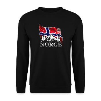 Norway - Unisex Sweatshirt - black - Front - Alina (178cm) & Michal (187cm)