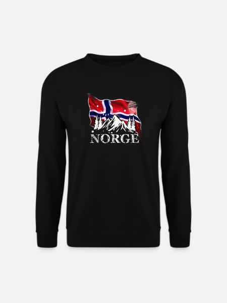 Norwegen - Unisex Pullover - Schwarz