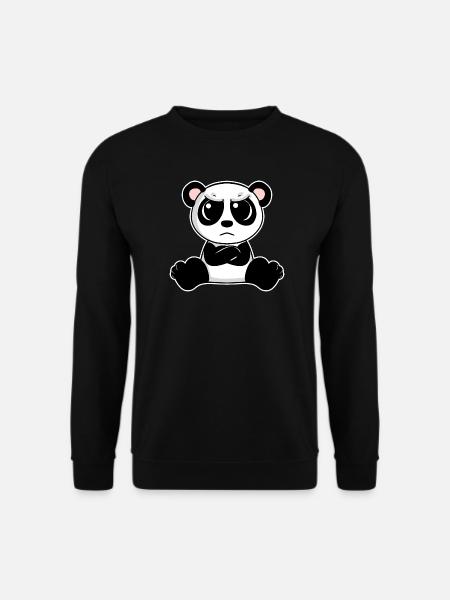 Le panda mignon est agacé - Sweat-shirt Unisexe - noir