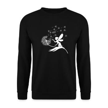 Vent de Fée et Poussière de Pissenlit - Sweat-shirt Unisexe - noir - Devant - Alina (178cm) & Michal (187cm)
