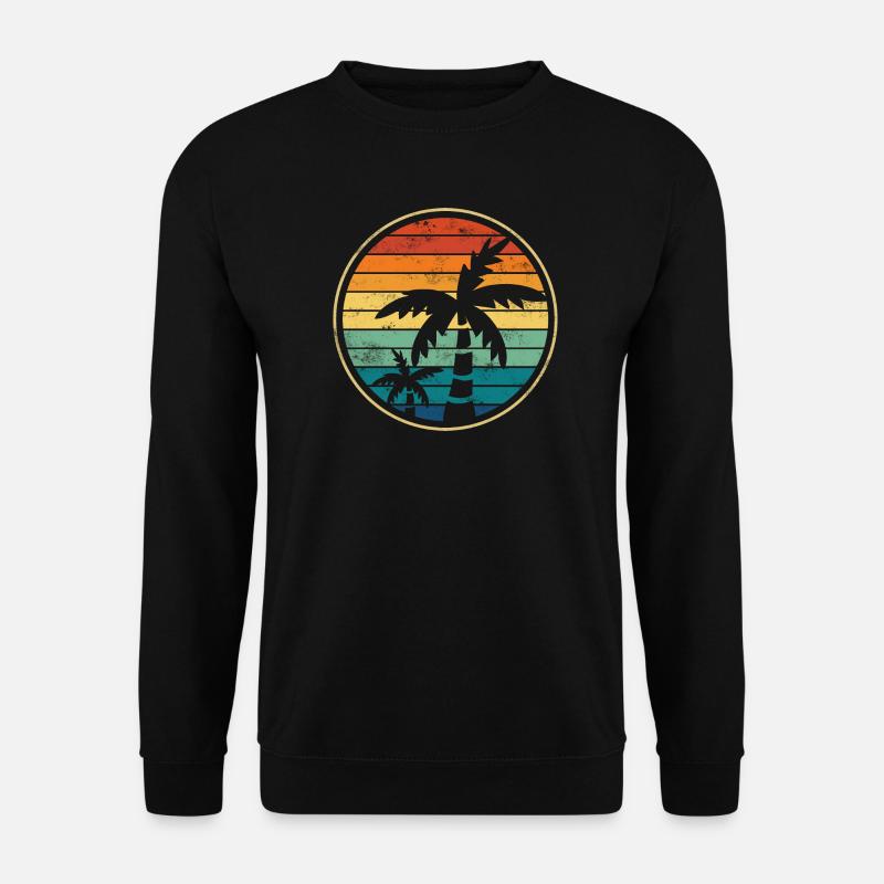 Palme Palmen Strand - Unisex Pullover - Schwarz