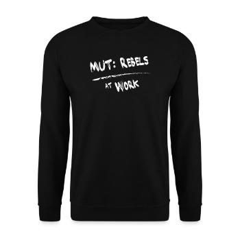 MUT Rebels - Sweat-shirt Unisexe - noir - Devant - Alina (178cm) & Michal (187cm)