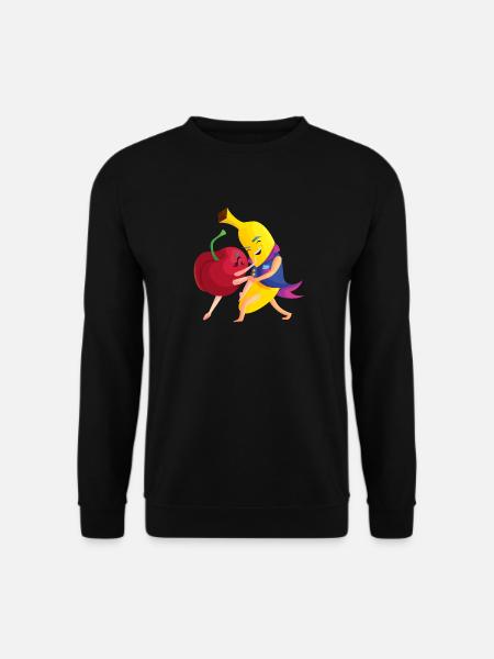 Kirche Banane Tanzen KIBA Lustig Shirt - Unisex Pullover - Schwarz