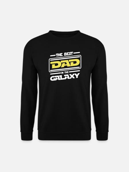 The best Dad in the galaxy - Parody humor - Unisex Sweatshirt - black
