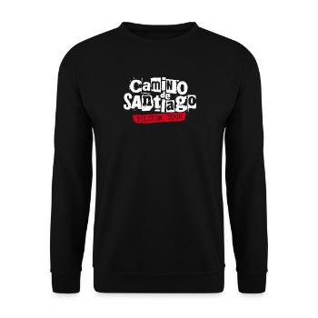 Camino de Santiago Tour | Punk Band Style - Unisex Sweatshirt - black - Front - Alina (178cm) & Michal (187cm)