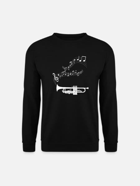 Musiknoten Musik Musiker Notenschlüssel Noten - Unisex Pullover - Schwarz
