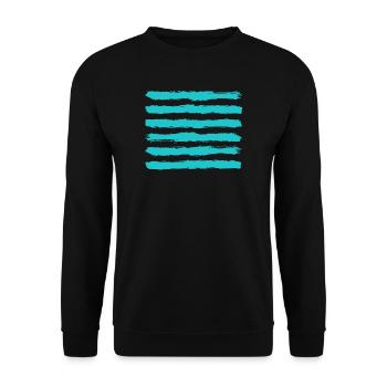 The Blue Line - Stripe Design - Unisex Sweatshirt - black - Front - Alina (178cm) & Michal (187cm)