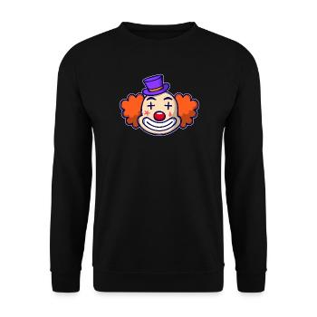 Carnival Clown Carnival - Unisex Sweatshirt - black - Front - Alina (178cm) & Michal (187cm)