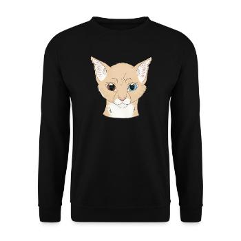 Warrior Cats - Braunfuß - Unisex Pullover - Schwarz - Vorne - Alina (178cm) & Michal (187cm)