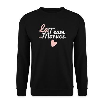 Das Team von Monues Rose - Unisex Pullover - Schwarz - Vorne - Alina (178cm) & Michal (187cm)