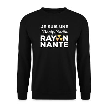 Je suis une manip radio rayonnante Radiologie - Sweat-shirt Unisexe - noir - Devant - Alina (178cm) & Michal (187cm)