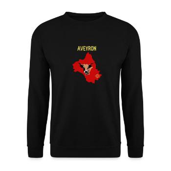 Aveyron - Unisex Sweatshirt - black - Front - Alina (178cm) & Michal (187cm)