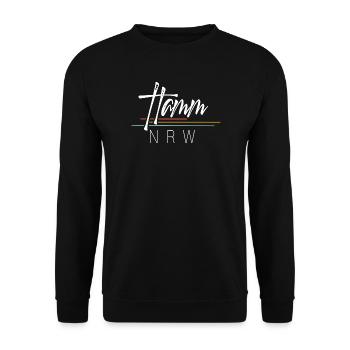 Hamm - Unisex Pullover - Schwarz - Vorne - Alina (178cm) & Michal (187cm)