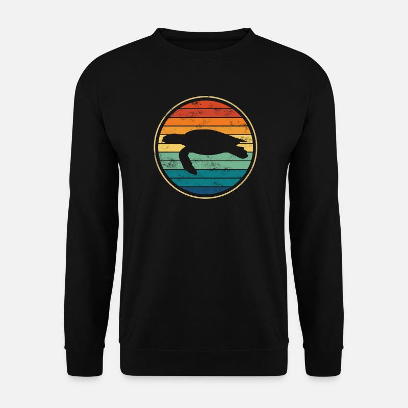 Schildkröte Meeresschildkröte - Unisex Pullover - Schwarz
