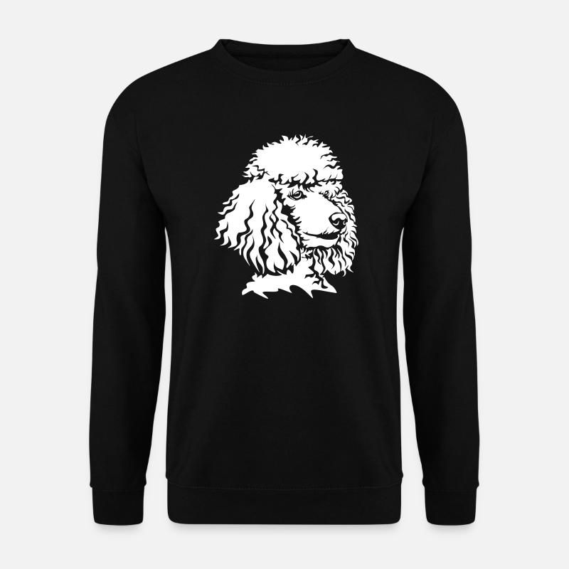 Poodle head "Black Edition" - Unisex Sweatshirt - black