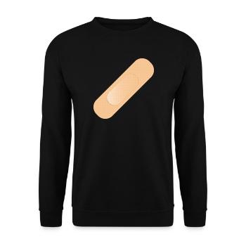 Un dispositif simple de fixation comme élément de conception - Sweat-shirt Unisexe - noir - Devant - Alina (178cm) & Michal (187cm)