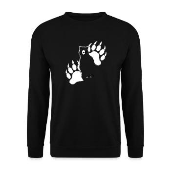 Ours Grizzli - Sweat-shirt Unisexe - noir - Devant - Alina (178cm) & Michal (187cm)