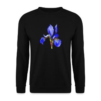 geburtstagsgeschenk mutter, schwertlilie - Unisex Pullover - Schwarz - Vorne - Alina (178cm) & Michal (187cm)