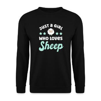 Sheep Sheep - Unisex Sweatshirt - black - Front - Alina (178cm) & Michal (187cm)