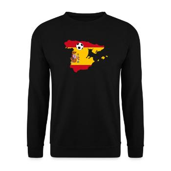 Spanien Fußball Stier - Unisex Pullover - Schwarz - Vorne - Alina (178cm) & Michal (187cm)